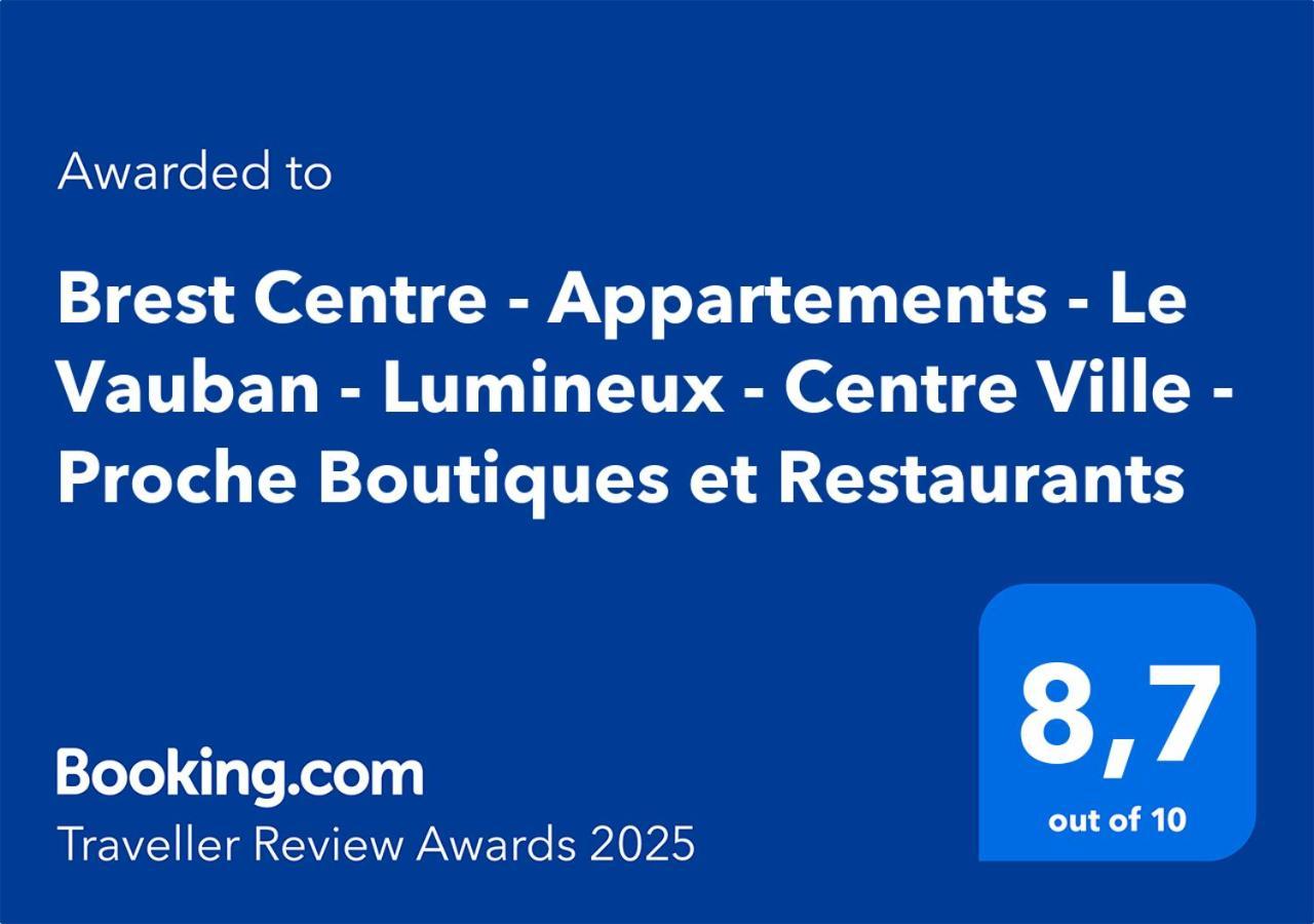 Brest Centre - Appartements - Le Vauban - Lumineux - Centre Ville - Proche Boutiques Et Restaurants Ngoại thất bức ảnh